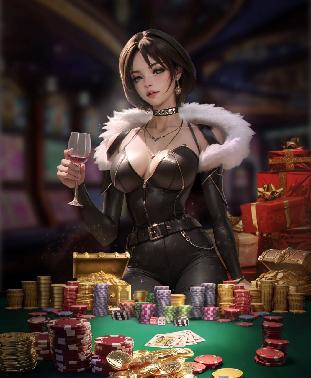 Comparison between dice games and slot entertainment showing different visual styles and mechanics